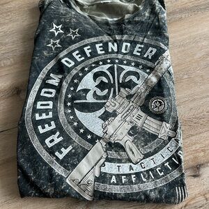 Affliction Tactical Freedom Tee - Black and Gray